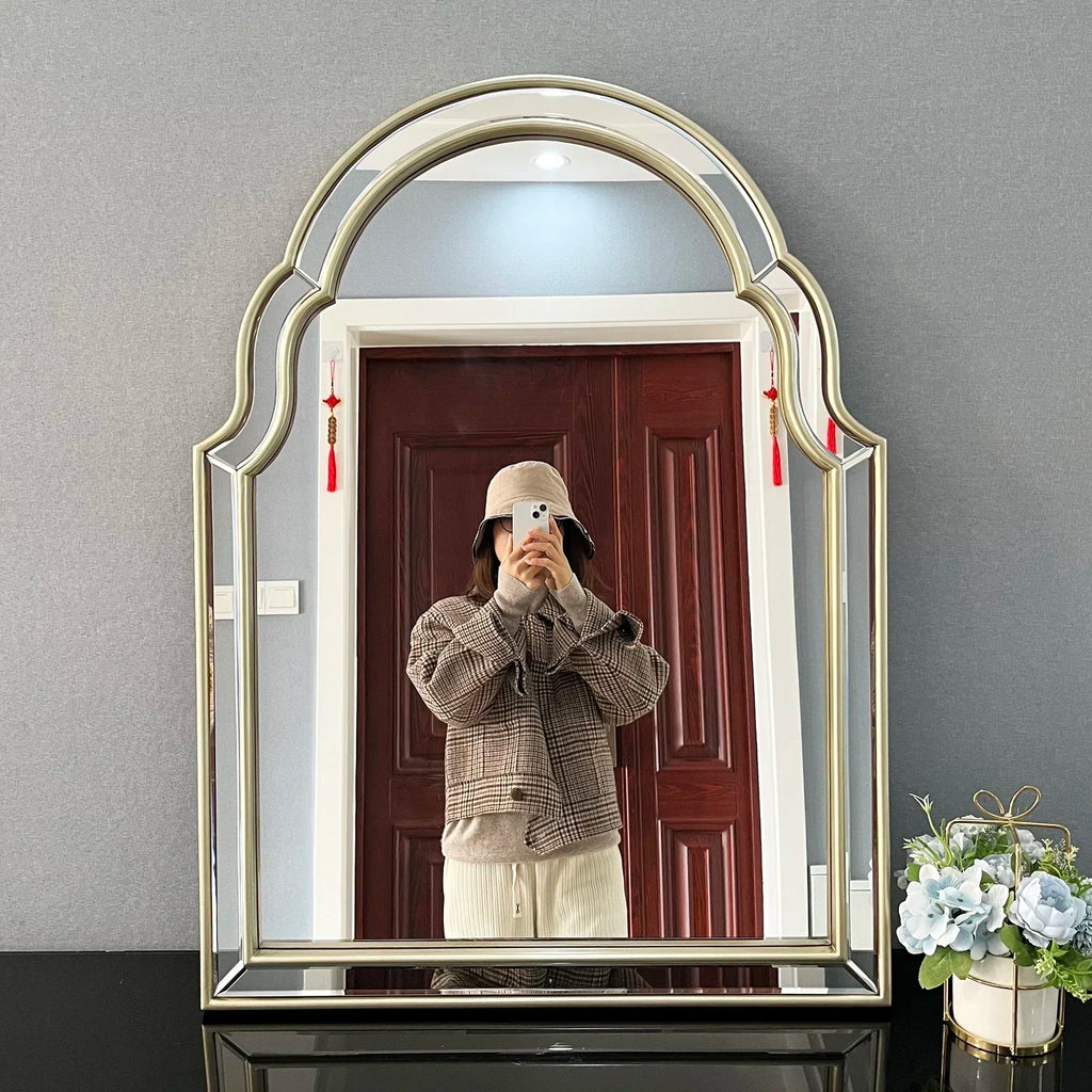 Nordic Light Luxury Arch Mirror - Original Design Vanity Mirror, Sanitary Wall Decor for Home