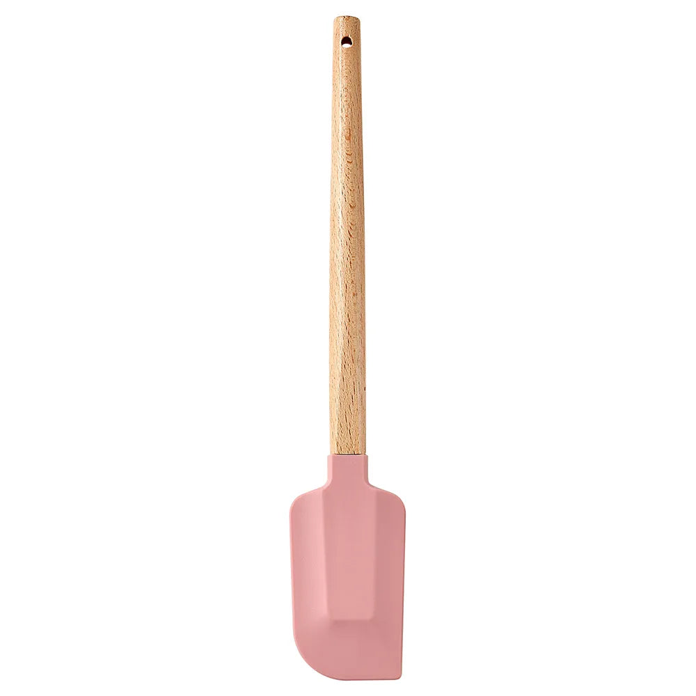 Silicone Scraper Scraper, Home Baking Wooden Handle Scraper, Cake Scraper, Cream Small Spatula Set