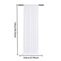 Rideaux en tulle blanc transparent pour salon et salle de bain, décoration d'intérieur pour portes et fenêtres et fond de studio photo