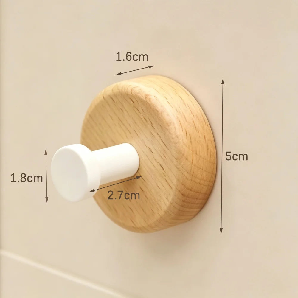 Ensemble d'accessoires de salle de bain en bois de noyer blanc, porte-serviettes, étagère d'organisation, support de brosse de toilette mural