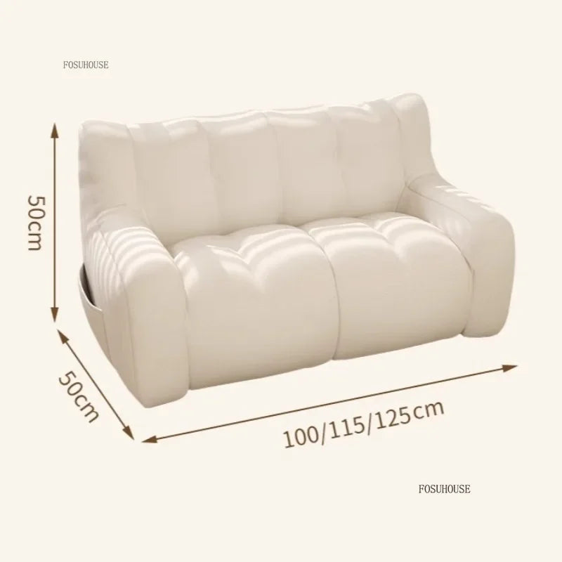 Canapé poire confortable en tissu, fauteuil inclinable moderne, meuble de salon, canapé pliable pour chambre, assise relaxante et douillette pour la décoration intérieure