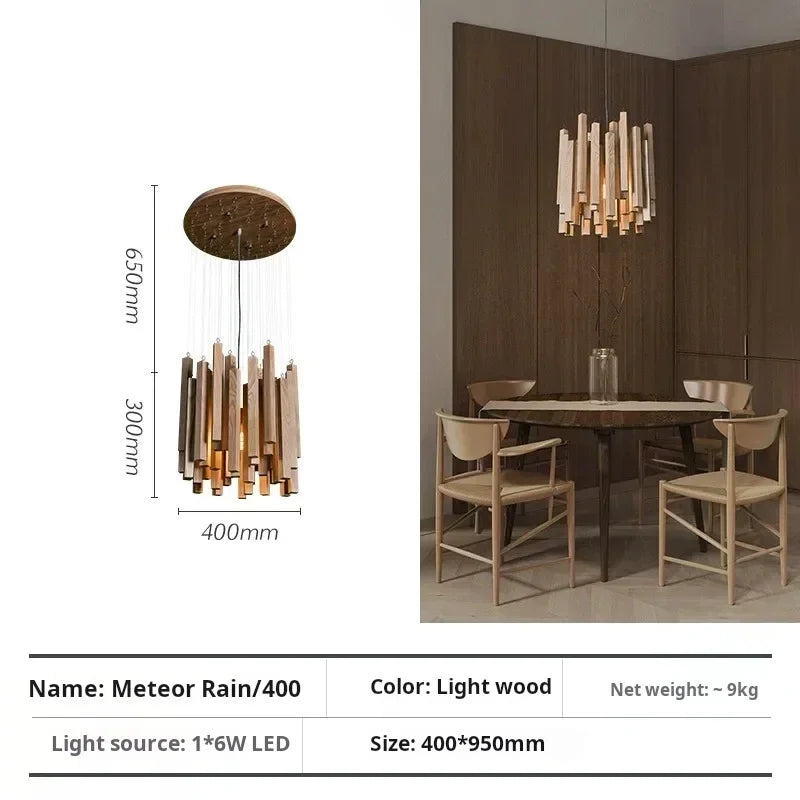 Plafonnier en bois, lustre de plafond