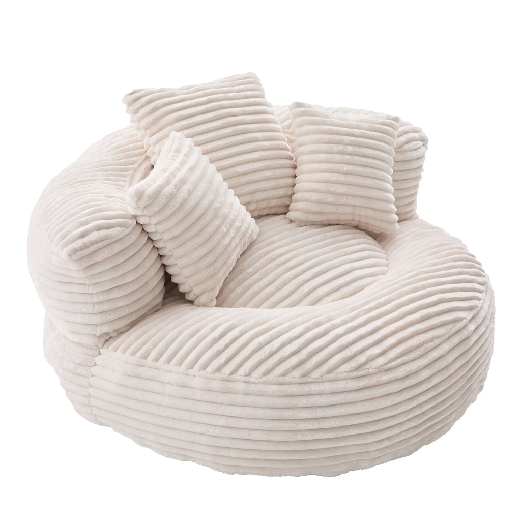 Fauteuil relax / canapé d'appoint pour chambre, solide et confortable, fauteuil à dossier haut avec poches de rangement, fauteuil canapé individuel pour le jeu vidéo, fauteuil poire pour le bureau