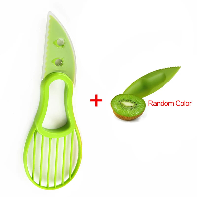 Trancheur d'avocat 3-en-1, dénoyauteur de karité et beurre, éplucheur et coupe-fruit, séparateur de pulpe, couteau en plastique, outils et gadgets de cuisine pour légumes
