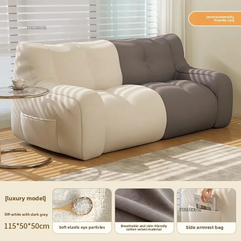 Canapé poire confortable en tissu, fauteuil inclinable moderne, meuble de salon, canapé pliable pour chambre, assise relaxante et douillette pour la décoration intérieure