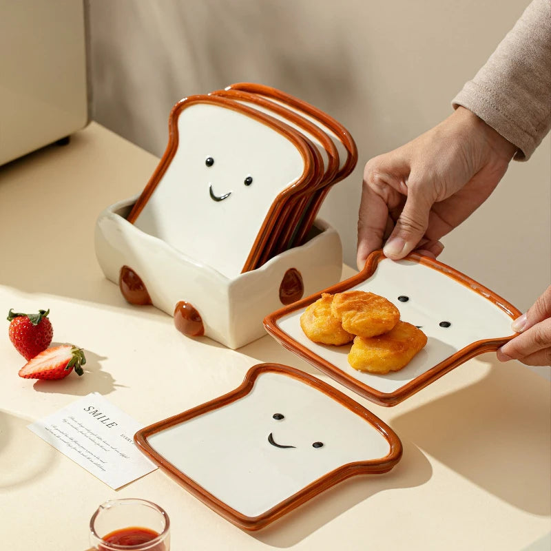 Assiettes en Céramique Pain de Mie