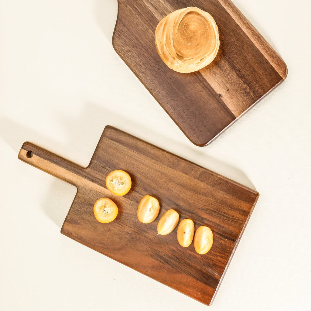 1PC-Acacia Wood Cutting Board Creative Solid Wood Bread Board Western Steak Board Baking Dessert Tray Irregular Chopping Board