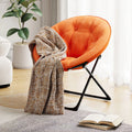 Fauteuil de détente XXL en tissu pelucheux, pliable