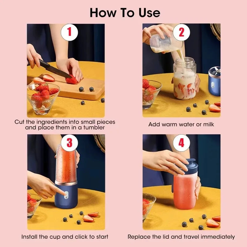 Mini Blender Portable USB