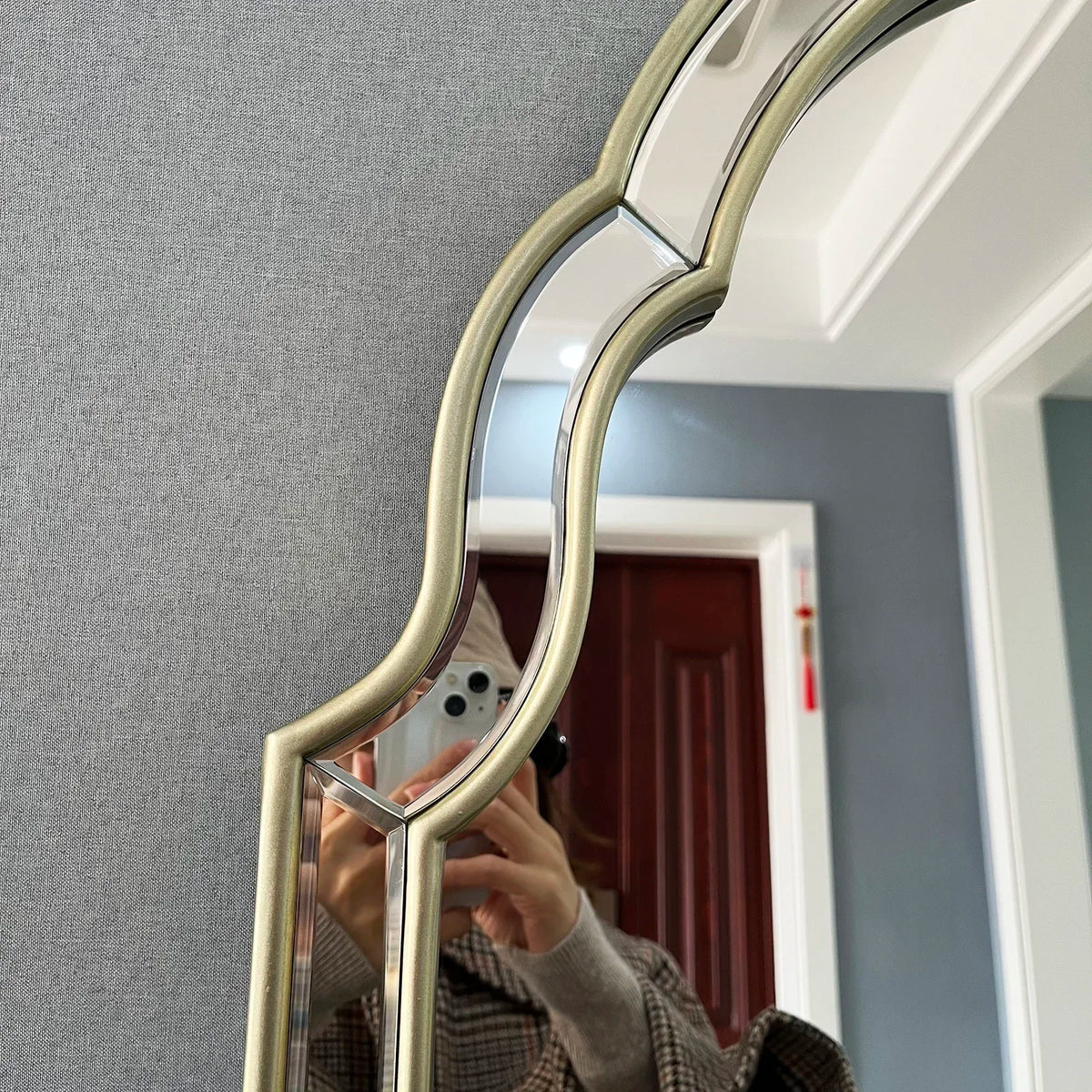 Nordic Light Luxury Arch Mirror - Original Design Vanity Mirror, Sanitary Wall Decor for Home
