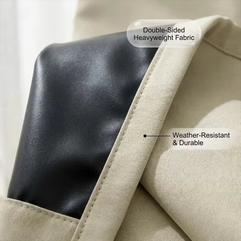 1 panneau de rideau occultant 100% avec isolation thermique et séparation de pièce, avec doublure thermique pour salon, salle à manger, chambre – protège l'intimité