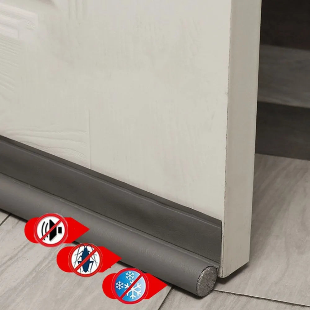 Bas de porte réglable et bas de porte anti-courants d'air - Joint d'étanchéité isolant contre le froid et le vent, mousse acoustique pour la maison
