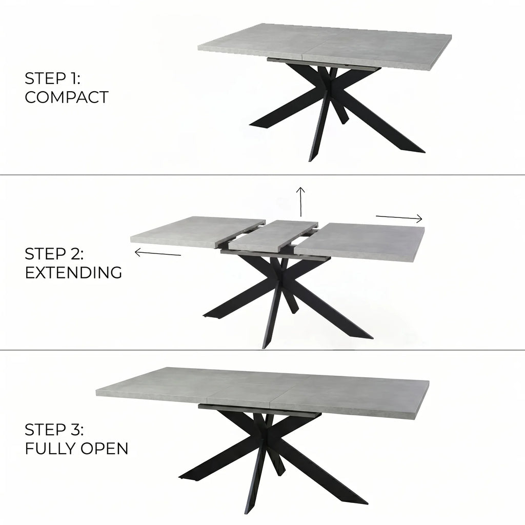 Ensemble table et chaises comprenant une table à manger et 4/6 chaises, table à manger robuste et durable, chaises à dossier haut, idéale pour le salon et la salle à manger