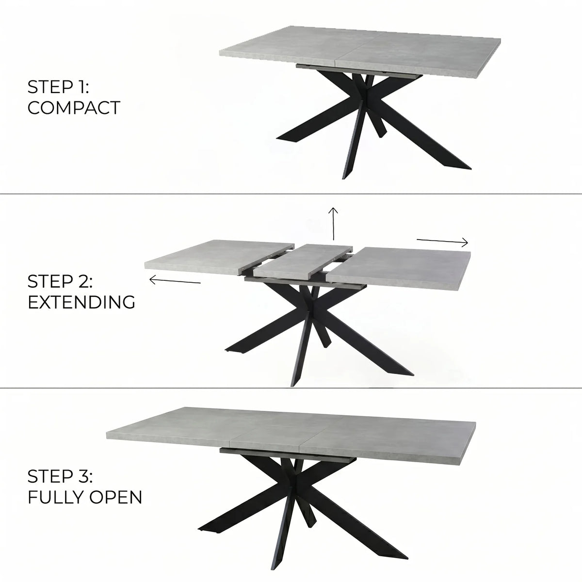 Ensemble table et chaises comprenant une table à manger et 4/6 chaises, table à manger robuste et durable, chaises à dossier haut, idéale pour le salon et la salle à manger