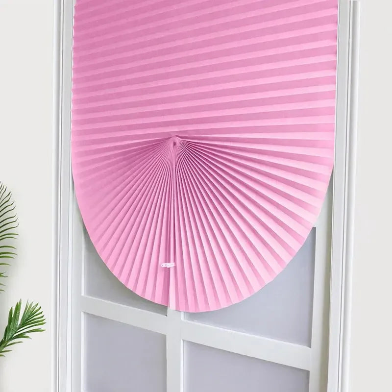 Store plissé autoadhésif pliant en non-tissé pour demi-fenêtres (1 pièce), stores pour salle de bain, balcon et salon