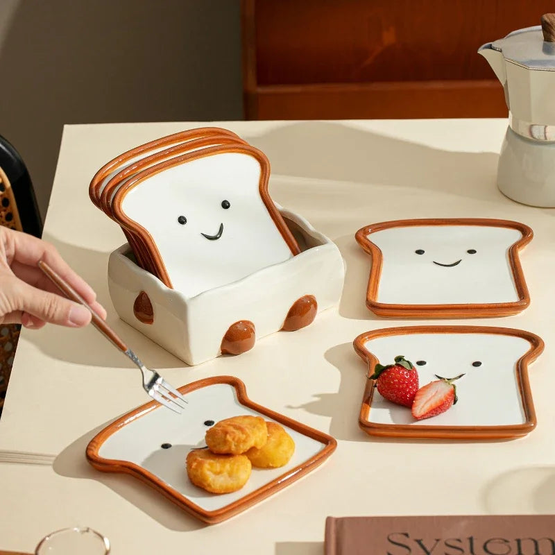 Assiettes en Céramique Pain de Mie