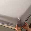 High Quality Fitted Sheet - Microfiber Soft Touch, Deep Pocket 25cm, Wrinkle Free Anti-Slip, Solid Color Twin/Full/Queen/King
