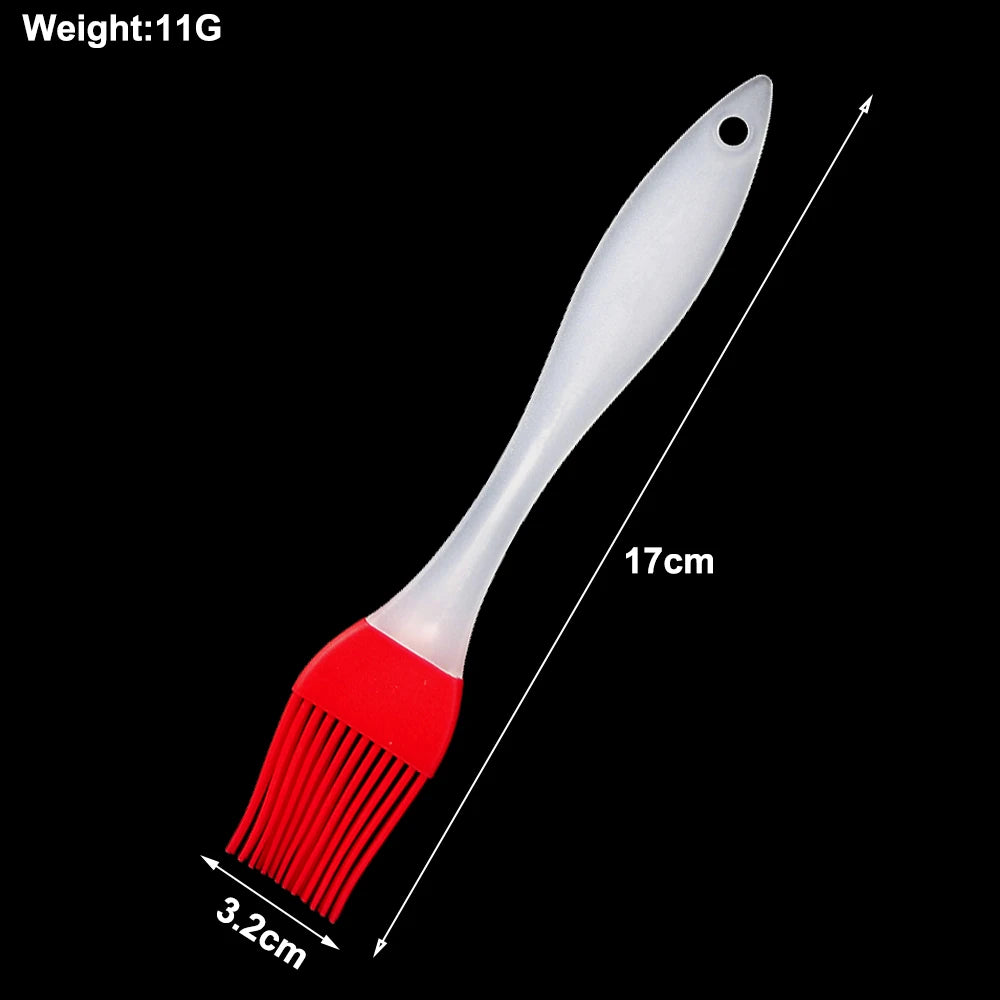 Pinceau en silicone alimentaire 7 couleurs pour badigeonner, barbecue, cuisson au four, pain, pâtisserie et huile – Ustensile de cuisine haute température