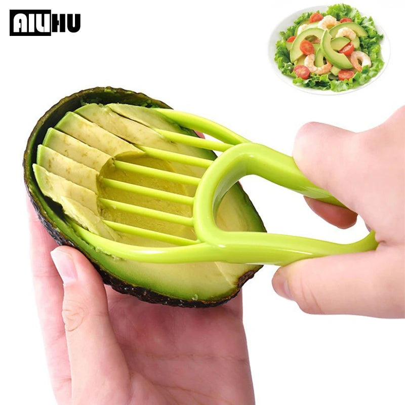 Trancheur d'avocat 3-en-1, dénoyauteur de karité et beurre, éplucheur et coupe-fruit, séparateur de pulpe, couteau en plastique, outils et gadgets de cuisine pour légumes
