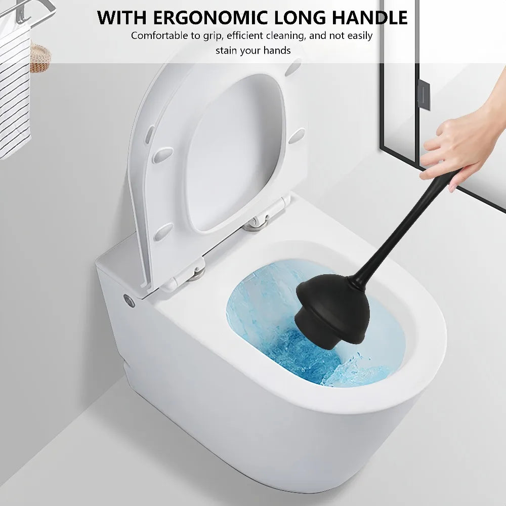 Kit de nettoyage pour toilettes avec socle de rangement, manche long ergonomique, brosse pour cuvette de WC domestique