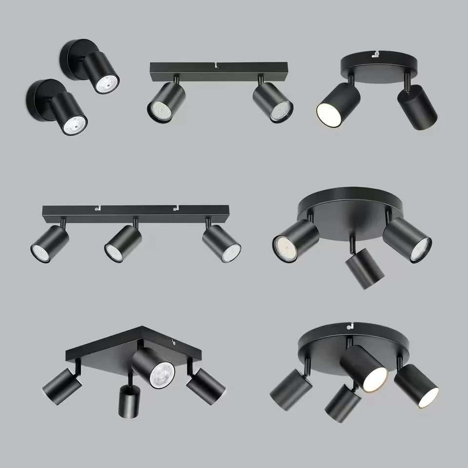 Plafonnier / Applique Murale LED Noir GU10