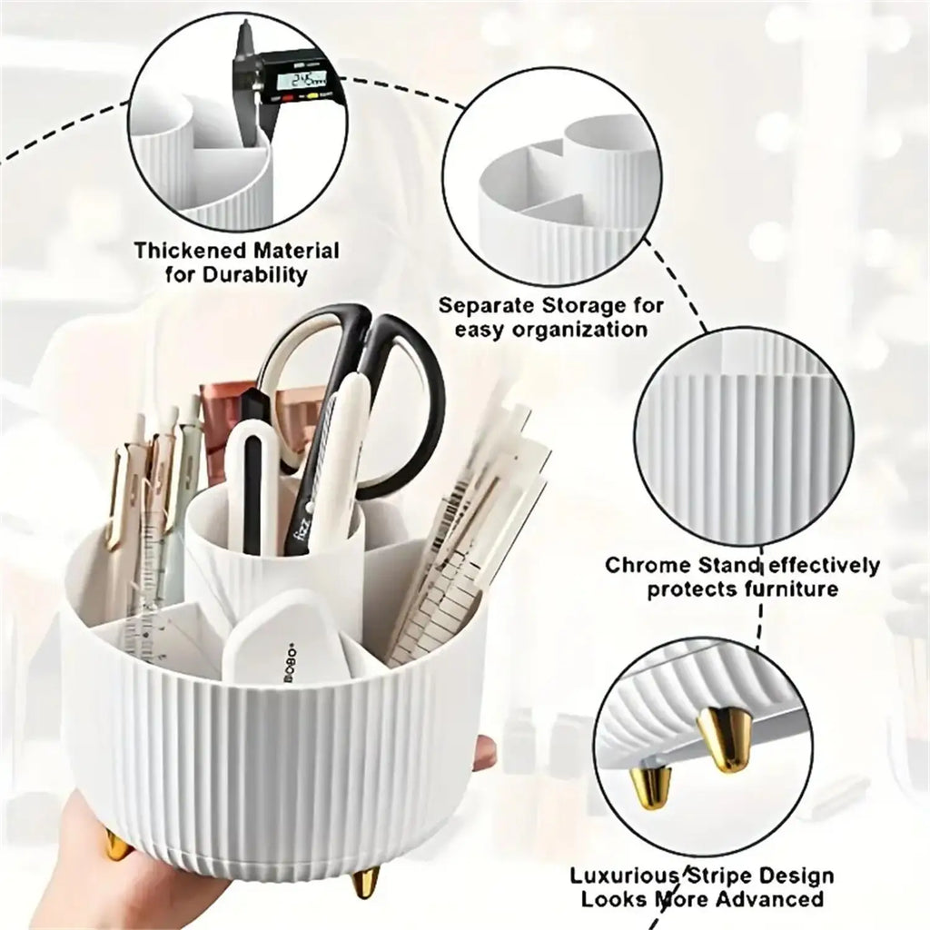 Organisateur de maquillage rotatif 360°