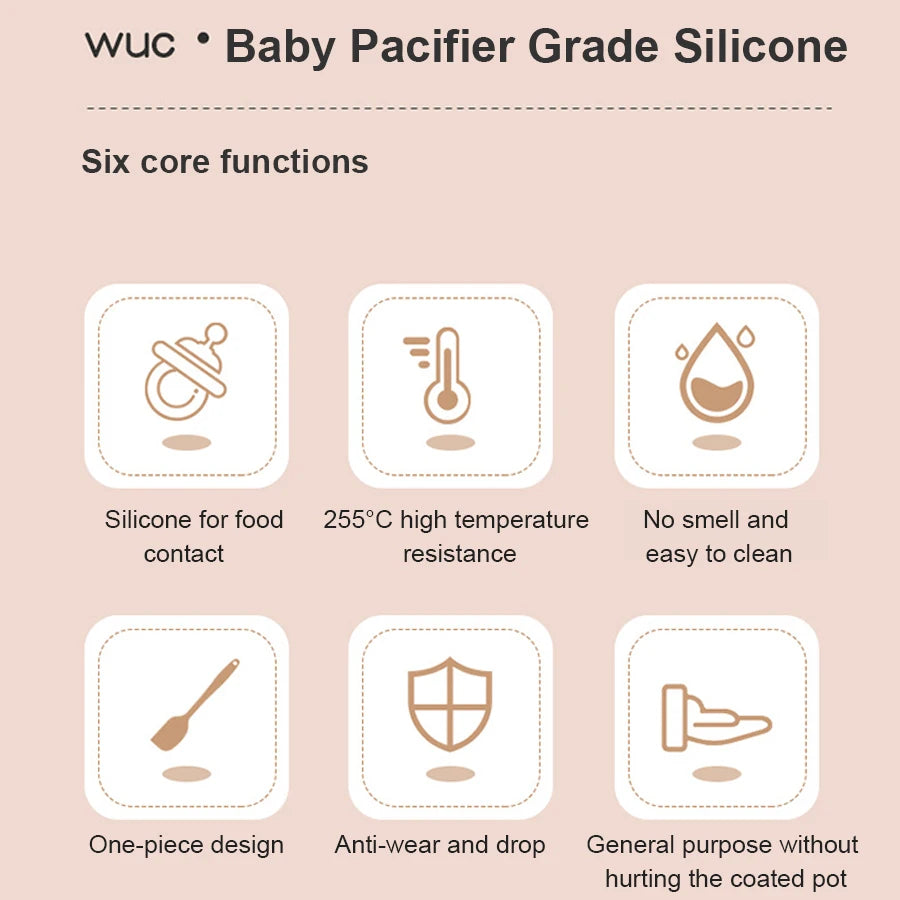 Ensemble de pâtisserie en silicone - Spatule et raclette pour crème à gâteau, fouet à œufs, pinceau à huile pour barbecue - Gadgets et ustensiles de cuisine