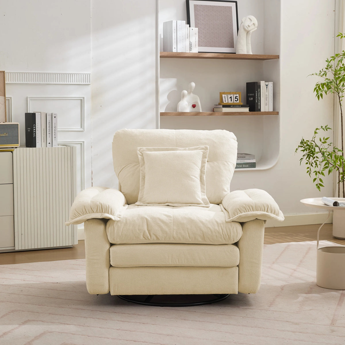 Ensemble canapé en chenille avec mousse à mémoire de forme, fauteuil