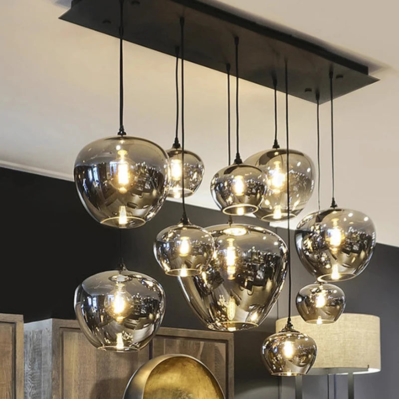 Lustre suspendu LED moderne en forme d'anneau pour décoration d'intérieur, suspension lumineuse pour salon et salle à manger