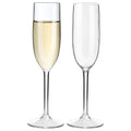 Lot de 2/4 flûtes à champagne incassables MICHLEY - Verres à vin pétillant en plastique Tritan pour mariage, fête, pique-nique et bar