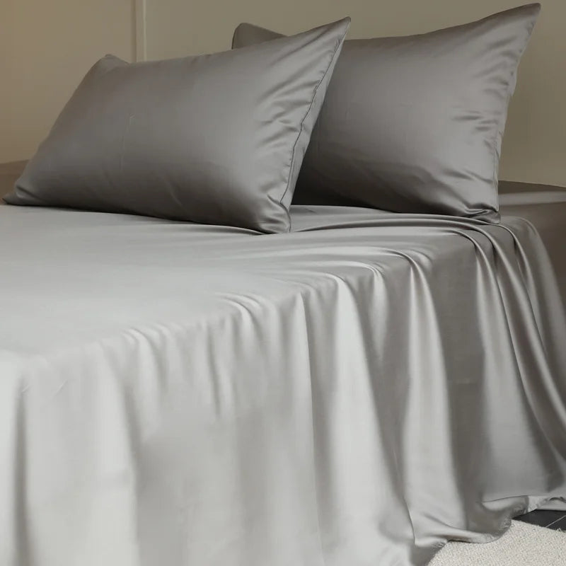 Drap plat 1 pièce en soie de mûrier