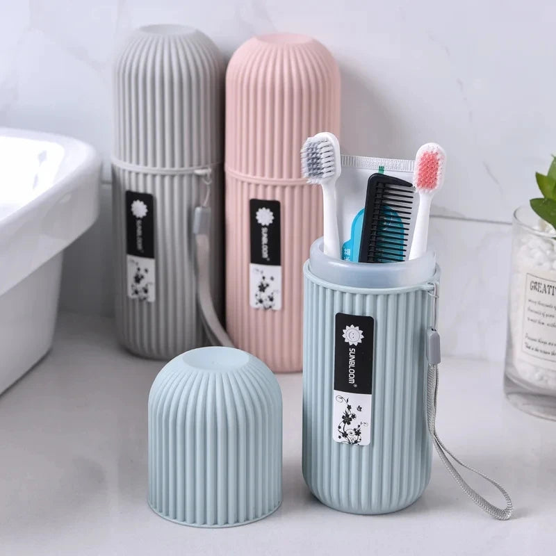 Étui de protection portable pour brosse à dents et dentifrice -