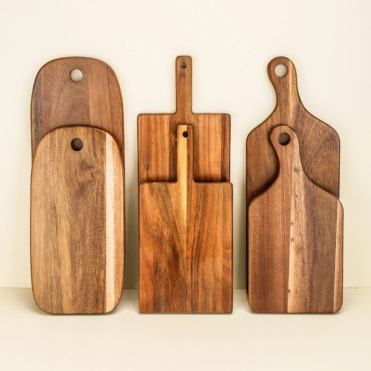 1PC-Acacia Wood Cutting Board Creative Solid Wood Bread Board Western Steak Board Baking Dessert Tray Irregular Chopping Board