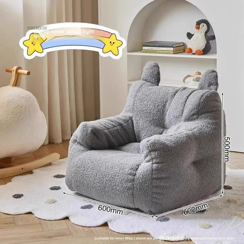 Canapé poire confortable en tissu, fauteuil inclinable moderne, meuble de salon, canapé pliable pour chambre, assise relaxante et douillette pour la décoration intérieure
