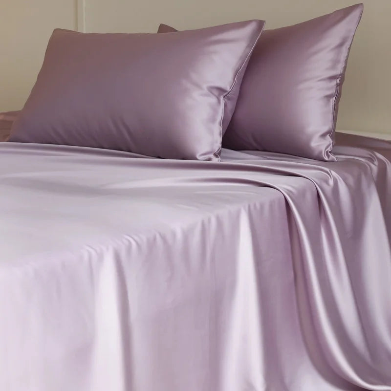 Drap plat 1 pièce en soie de mûrier