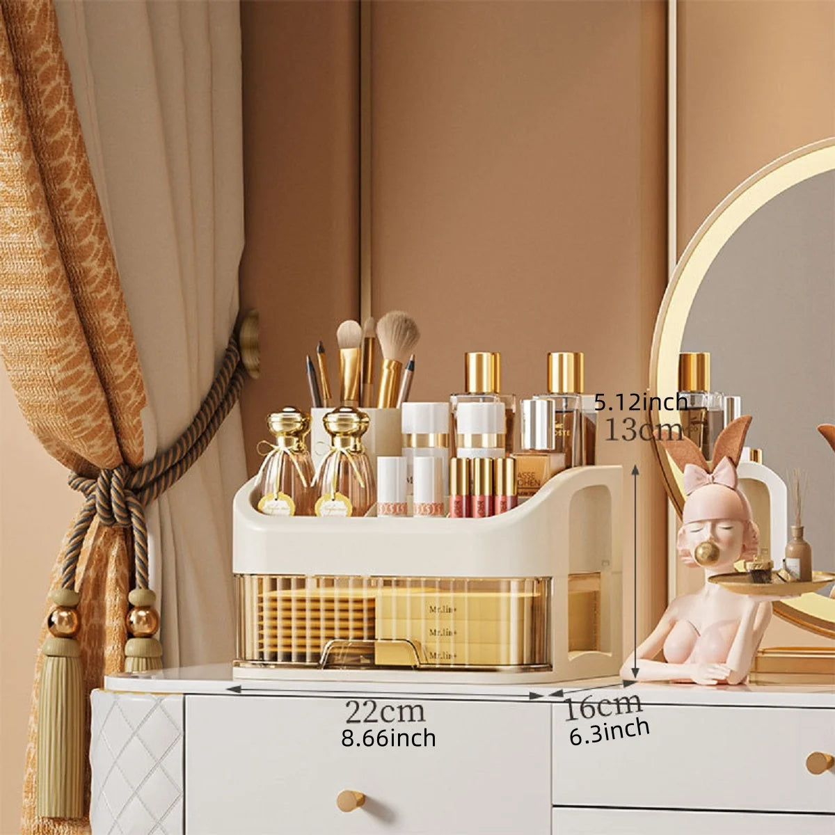 Boîte de Rangement Multi-Niveaux pour Cosmétiques