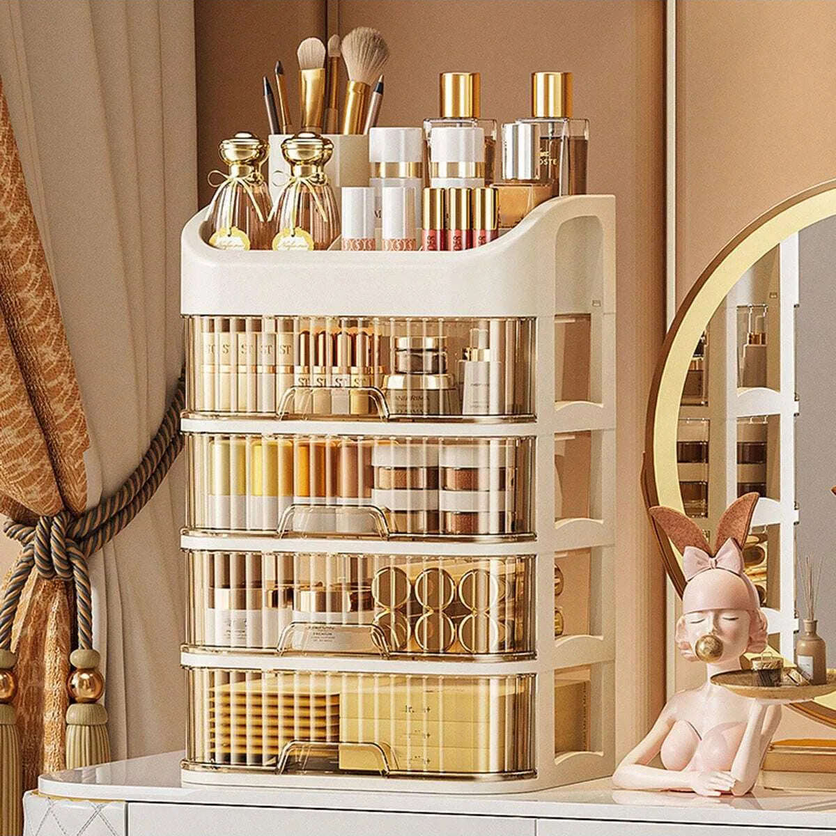 Boîte de Rangement Multi-Niveaux pour Cosmétiques