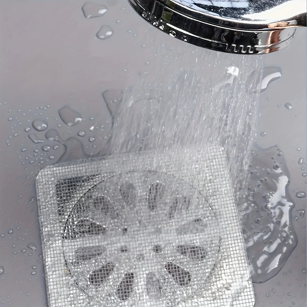 Sticker de drain de sol, filtre adhésif anti-cheveux et anti-insectes pour salle de bain et douche, maille de protection anti-bouchage