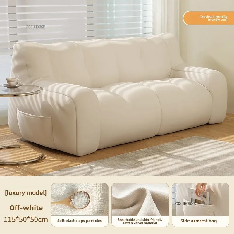 Canapé poire confortable en tissu, fauteuil inclinable moderne, meuble de salon, canapé pliable pour chambre, assise relaxante et douillette pour la décoration intérieure