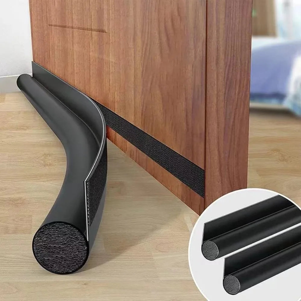 Bas de porte réglable et bas de porte anti-courants d'air - Joint d'étanchéité isolant contre le froid et le vent, mousse acoustique pour la maison