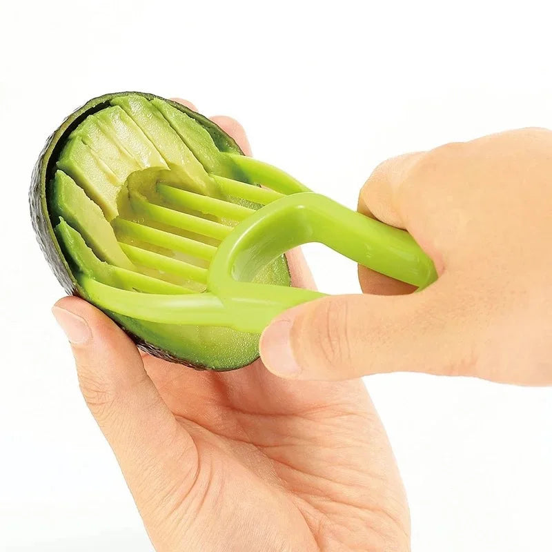Trancheur d'avocat 3-en-1, dénoyauteur de karité et beurre, éplucheur et coupe-fruit, séparateur de pulpe, couteau en plastique, outils et gadgets de cuisine pour légumes