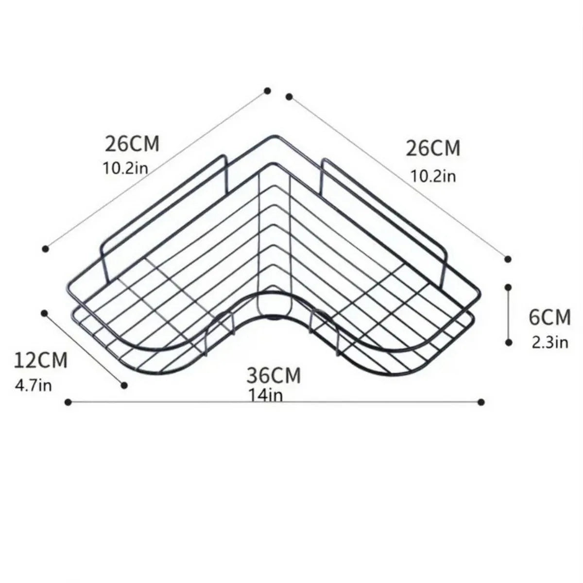 Étagère de salle de bain, serviteur de douche d'angle, rangement triangulaire sans perçage pour cuisine et salle de bain, étagère de douche, support de rangement pour shampooing