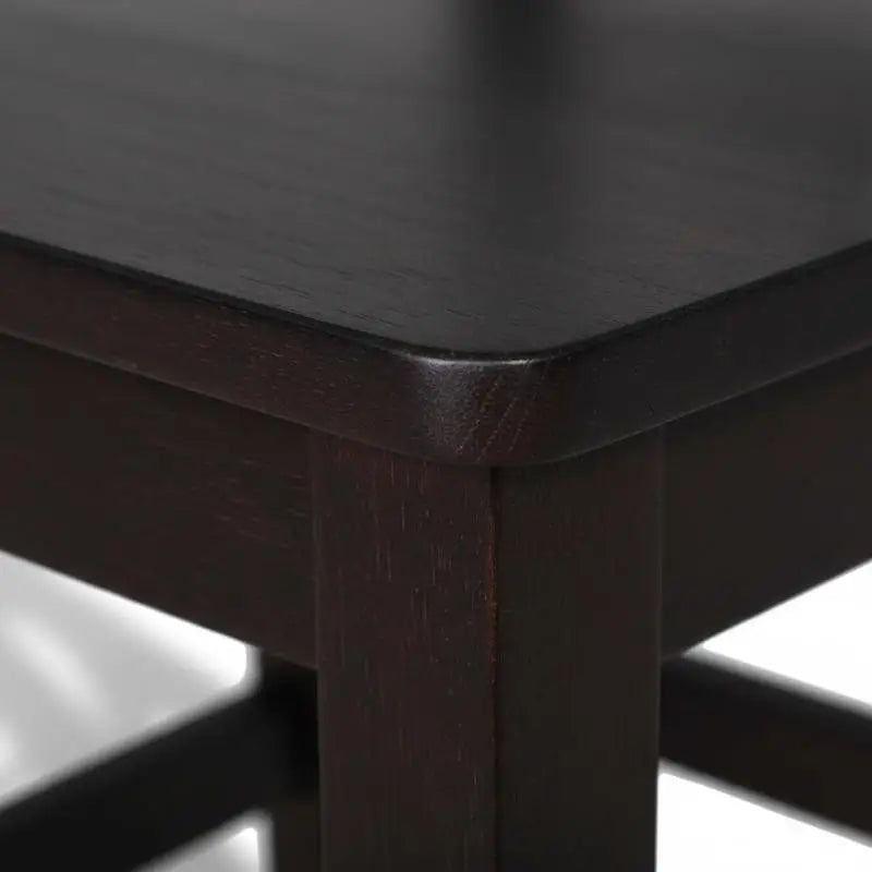 Chaises de salle à manger en pin brun foncé (lot de 6), robustes et faciles à nettoyer, décoration d'intérieur moderne