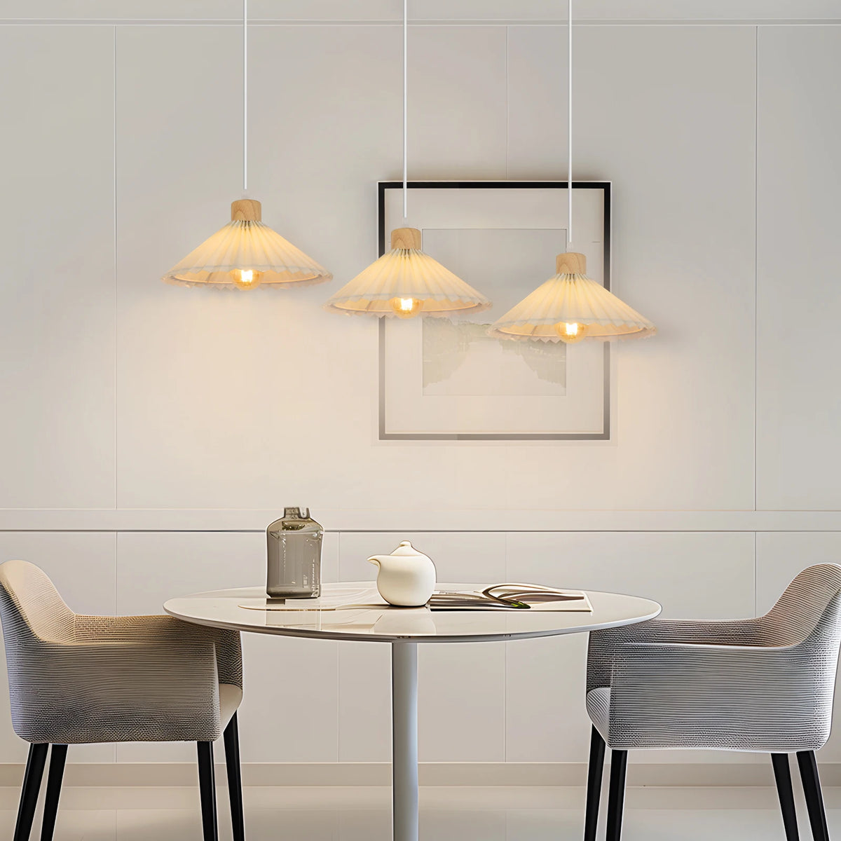 Abat-jour de rechange vintage et rétro pour lustre - Abat-jour à installation facile pour douille E27 avec bague d'adaptation (sans ampoule), pour suspension de plafond et lampe de table, abat-jour d'éclairage décoratif