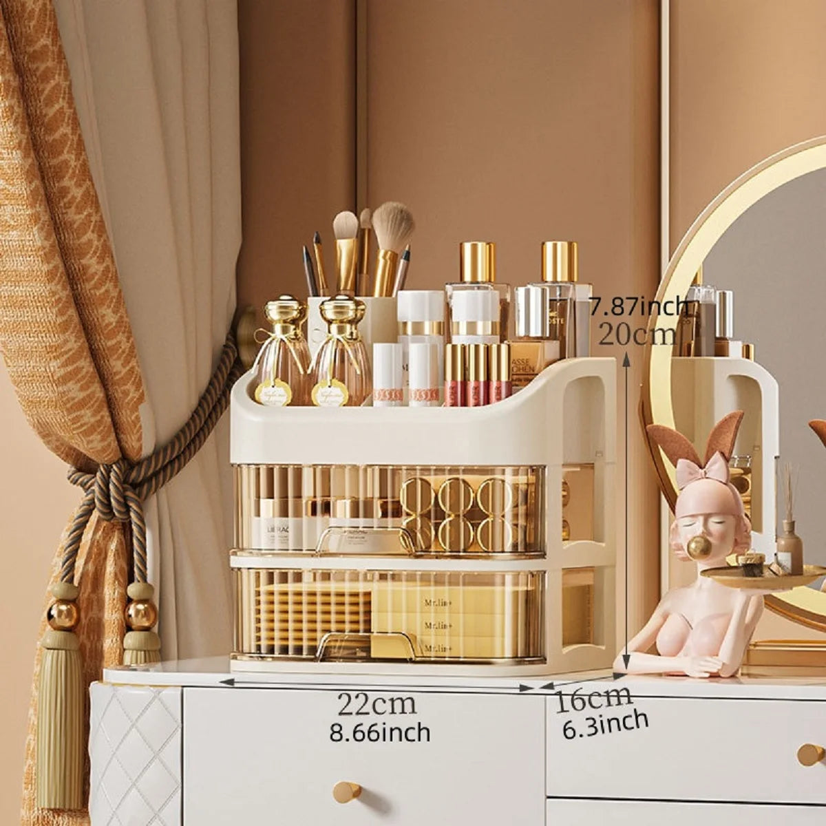 Boîte de Rangement Multi-Niveaux pour Cosmétiques