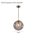 Suspensions modernes nordiques - Lampe suspendue créative en boule de verre pour décoration de salle à manger, chambre, bar et loft, luminaires