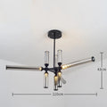 Designer Glass Tube Pendant Lamp Modern Living Room Chandelier For Bedroom Bedside Cafe Home Decor Led Dining Room Hanging Light