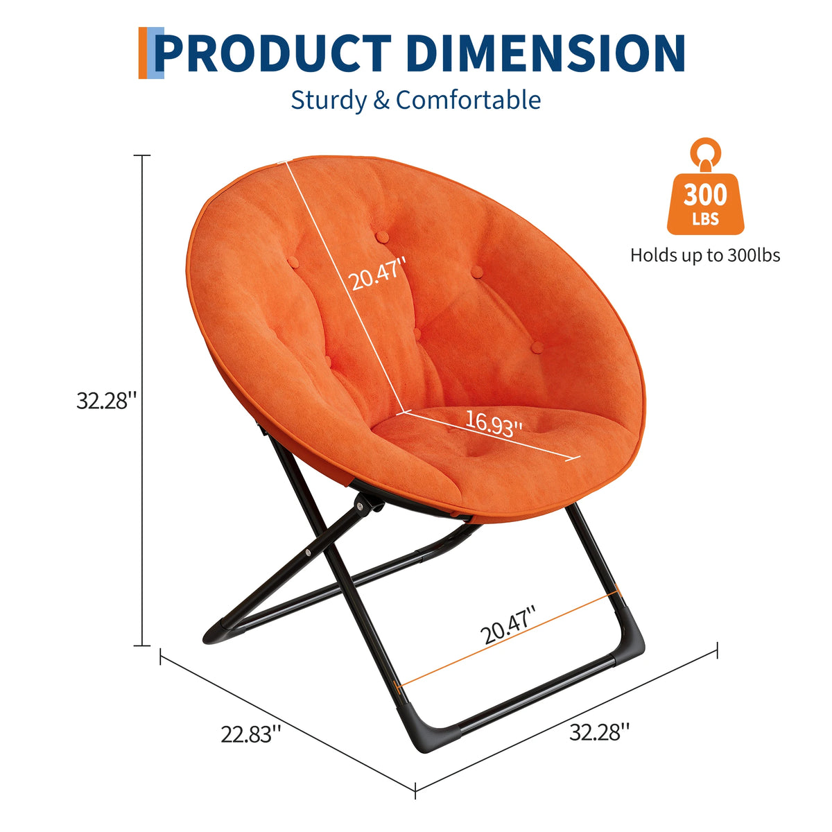 Fauteuil de détente XXL en tissu pelucheux, pliable