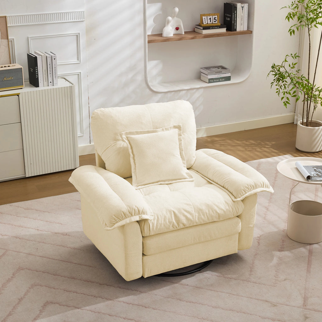 Ensemble canapé en chenille avec mousse à mémoire de forme, fauteuil