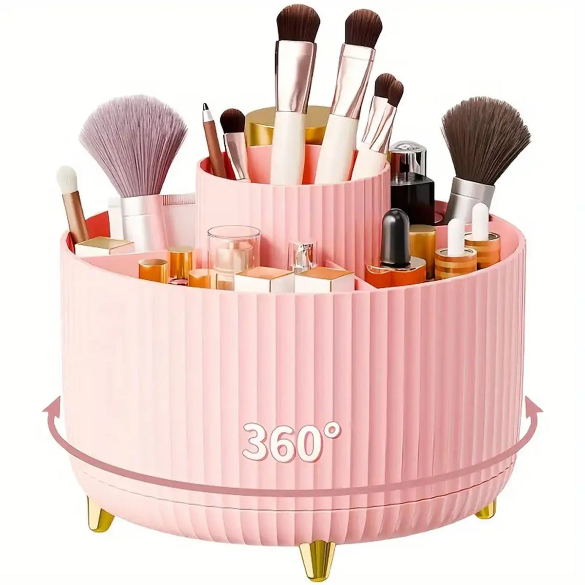 Organisateur de maquillage rotatif 360°